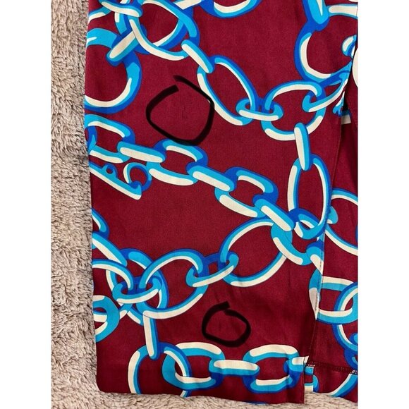 Zara Chain Print V-neck Midi Dress Size S Multicolored Spring Vacation New - Picture 16 of 16